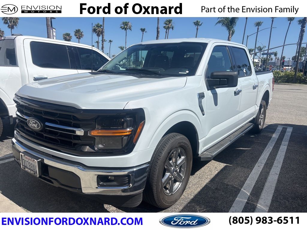 White Metallic 2025 Ford F-150 XLT SuperCrew RWD Pickup Truck 4X2 Automatic