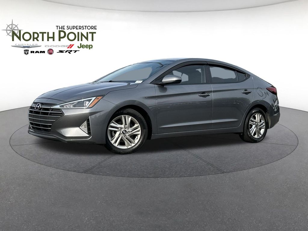 Machine Gray 2019 Hyundai Elantra Sedan Front-Wheel Drive 6-Speed Automatic