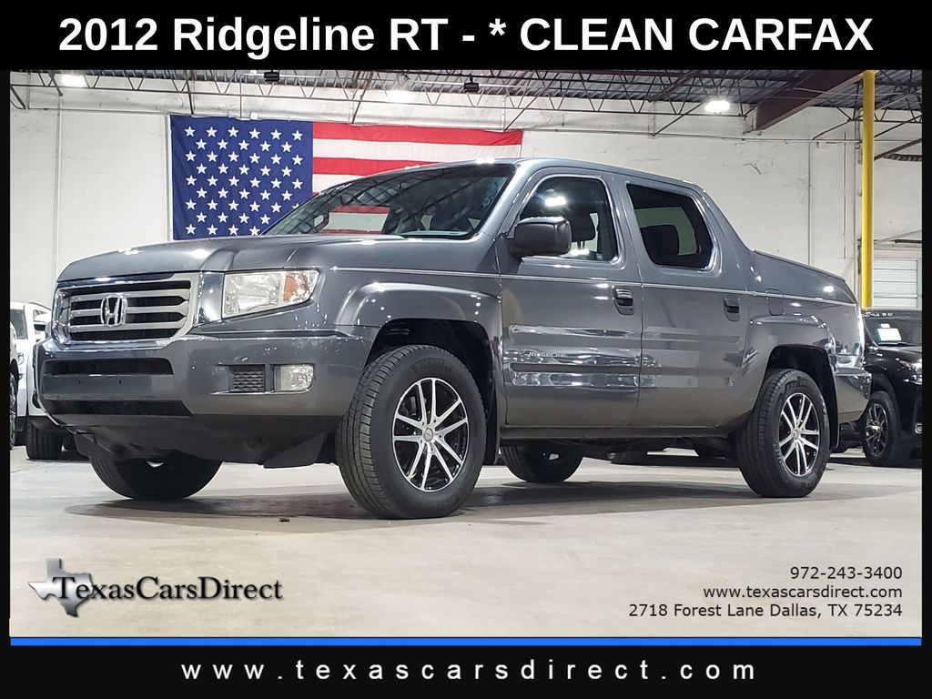 Polished Metal Metallic 2012 Honda Ridgeline Pickup Truck Four-Wheel Drive 5-Speed Automatic