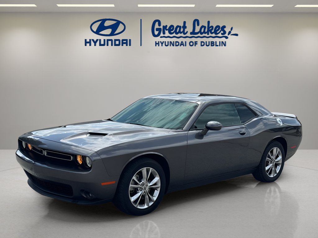 Gray (Granite Crystal Metallic Clearcoat) 2021 Dodge Challenger SXT AWD Coupe All-Wheel Drive 8-Speed Automatic
