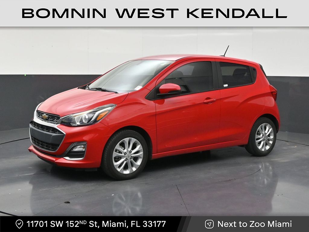 Red 2019 Chevrolet Spark Hatchback Front-Wheel Drive Continuously Variable Transmission
