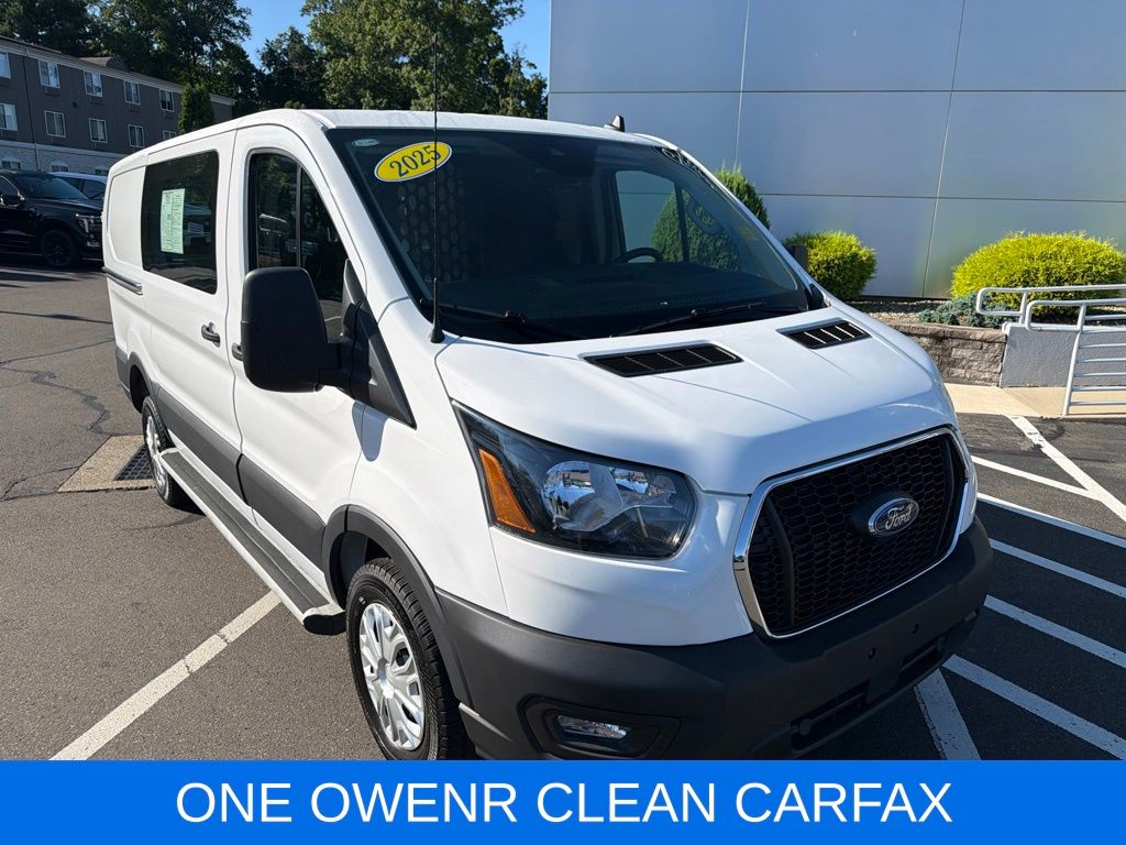 Oxford White 2025 Ford Transit Cargo Van Rear-Wheel Drive