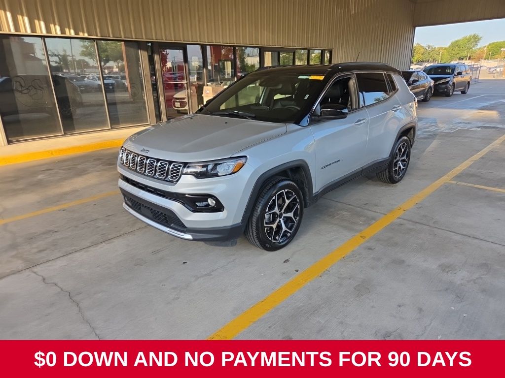 Silver 2025 Jeep Compass SUV / Crossover Four-Wheel Drive 8-Speed Automatic