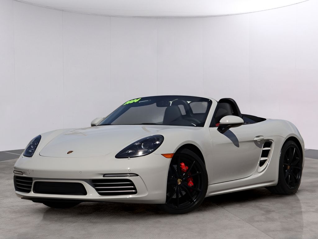 Chalk 2024 Porsche 718 Boxster S RWD Convertible Rear-Wheel Drive 7-Speed Automatic
