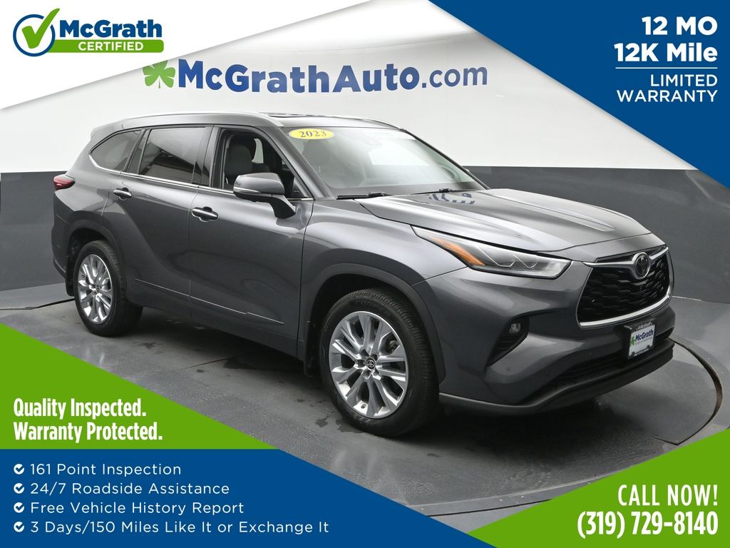 Magnetic Gray Metallic 2023 Toyota Highlander Limited AWD SUV / Crossover All-Wheel Drive 8-Speed Automatic
