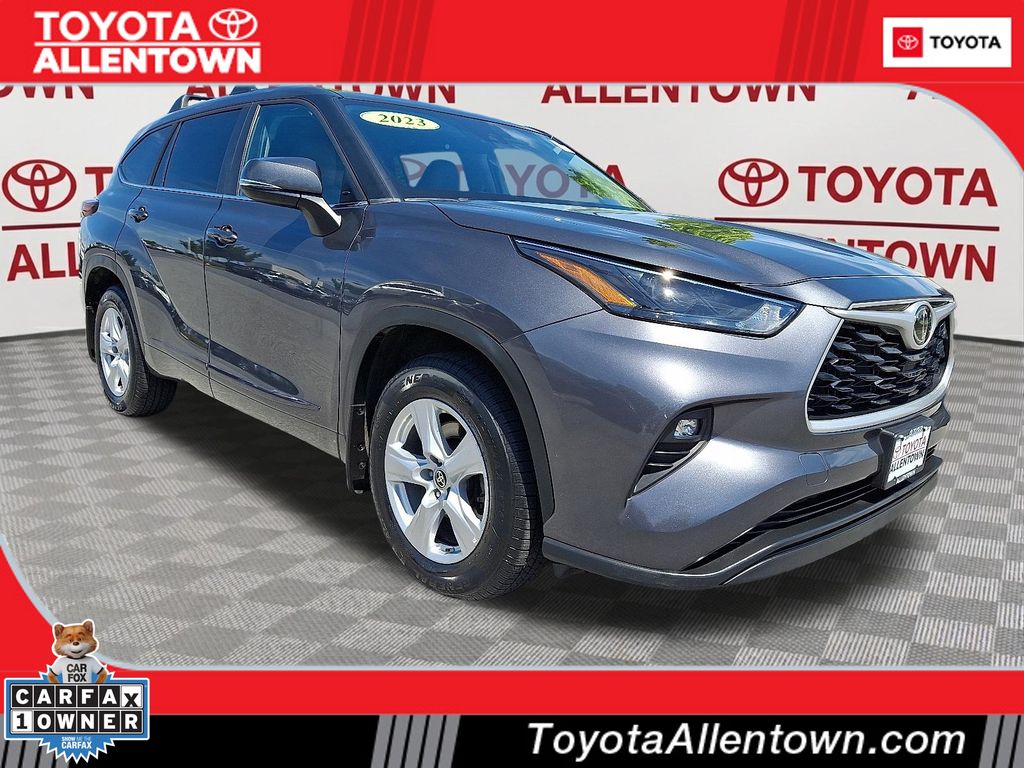 Magnetic Gray Metallic 2023 Toyota Highlander LE AWD SUV / Crossover All-Wheel Drive 8-Speed Automatic