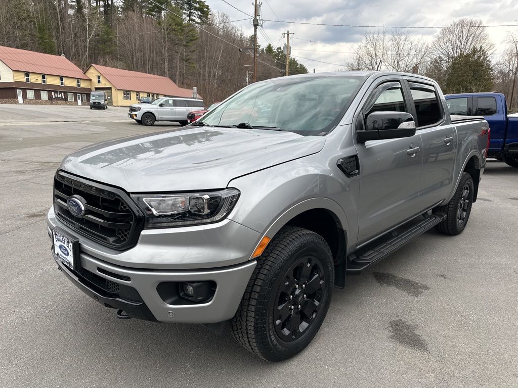 Iconic Silver Metallic 2020 Ford Ranger Lariat SuperCrew 4WD Pickup Truck Four-Wheel Drive Automatic