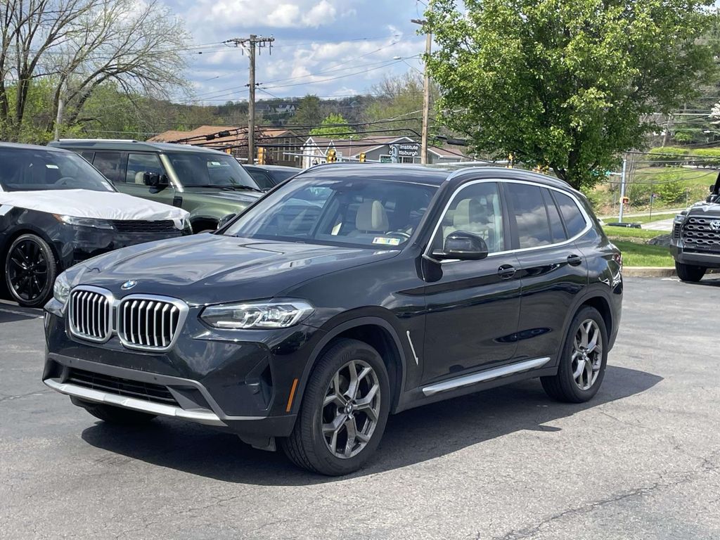 Jet Black 2022 BMW X3 xDrive30i AWD SUV / Crossover All-Wheel Drive 8-Speed Automatic