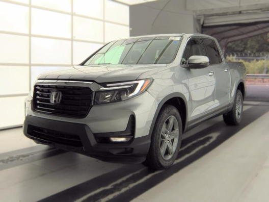 Lunar Silver Metallic 2023 Honda Ridgeline Pickup Truck All-Wheel Drive 9-Speed Automatic