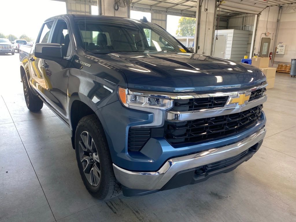 Lakeshore Blue Metallic 2024 Chevrolet Silverado 1500 Pickup Truck Four-Wheel Drive 8-Speed Automatic