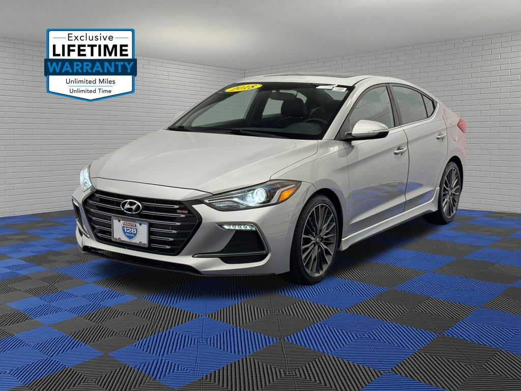 Symphony Air Silver 2018 Hyundai Elantra Sport FWD Sedan Front-Wheel Drive 7-Speed Automatic