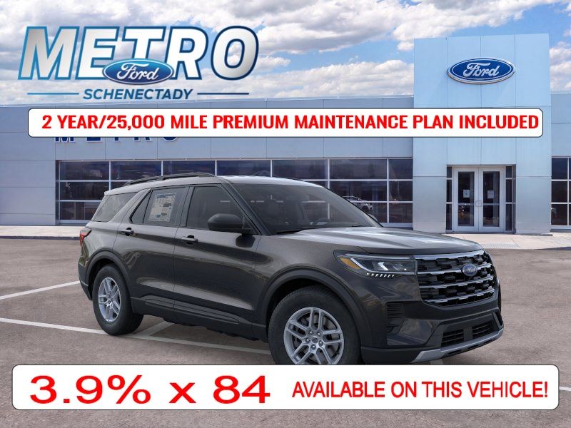 Agate Black Metallic 2026 Ford Explorer SUV / Crossover All-Wheel Drive Automatic
