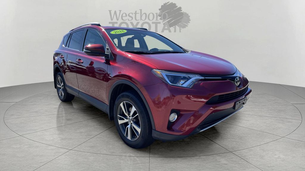Red (Ruby Flare Pearl) 2018 Toyota RAV4 SUV / Crossover All-Wheel Drive 6-Speed Automatic