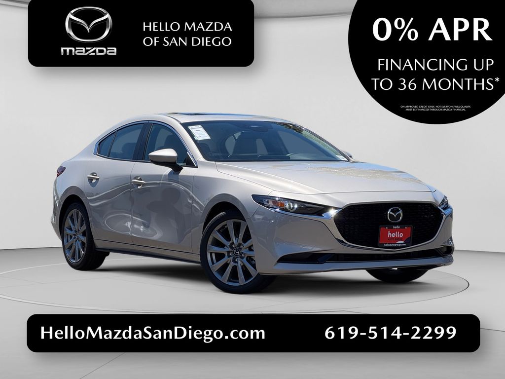 Gray (Platinum Quartz Metallic) 2026 Mazda MAZDA3 Sedan Front-Wheel Drive 6-Speed Automatic