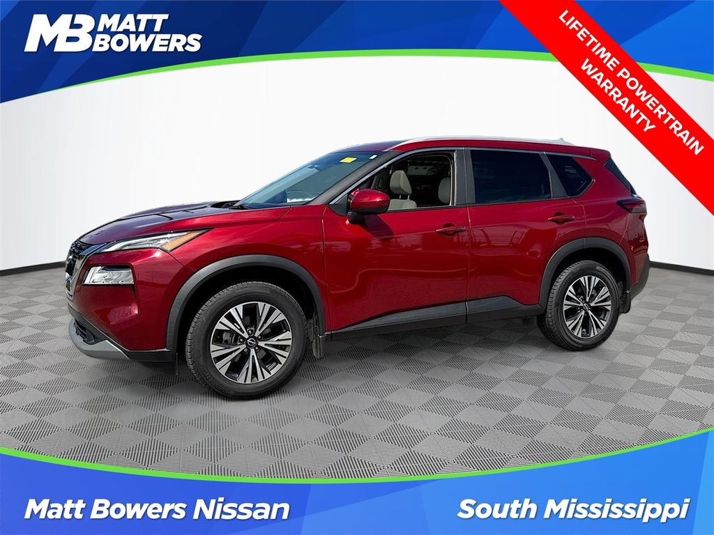 Red (Scarlet Ember Tintcoat) 2023 Nissan Rogue SV FWD SUV / Crossover Front-Wheel Drive Continuously Variable Transmission