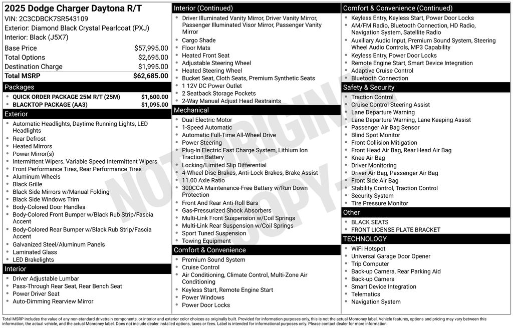 New Car 2025 Dodge Charger  R/t For Sale Under $50,000 In Austin, Texas