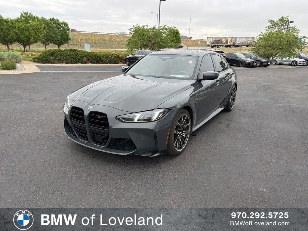 Gray (Dravit Grey Metallic) 2025 BMW M3 Competition xDrive Sedan All-Wheel Drive 8-Speed Automatic