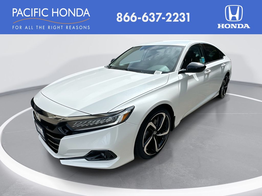Platinum White Pearl 2022 Honda Accord Sport Special Edition FWD Sedan Front-Wheel Drive Continuously Variable Transmission
