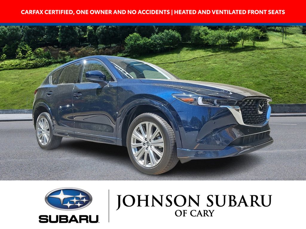Deep Crystal Blue Mica 2022 Mazda CX-5 2.5 Turbo Signature AWD SUV / Crossover All-Wheel Drive 6-Speed Automatic