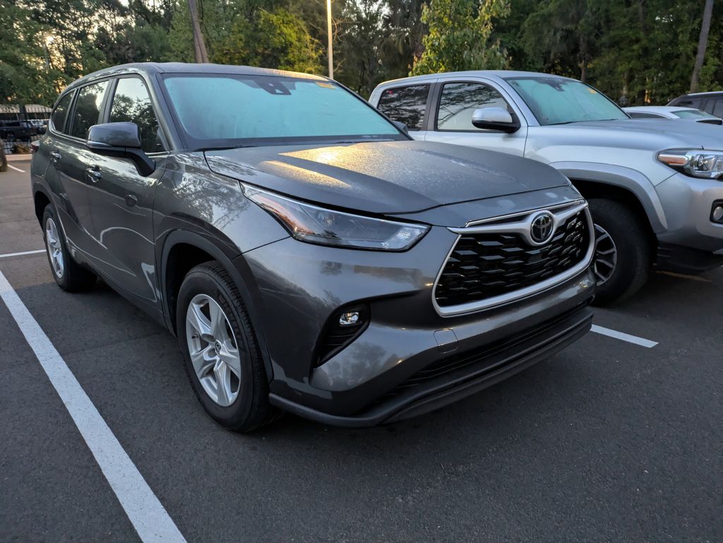 Magnetic Gray 2023 Toyota Highlander LE FWD SUV / Crossover Front-Wheel Drive 8-Speed Automatic