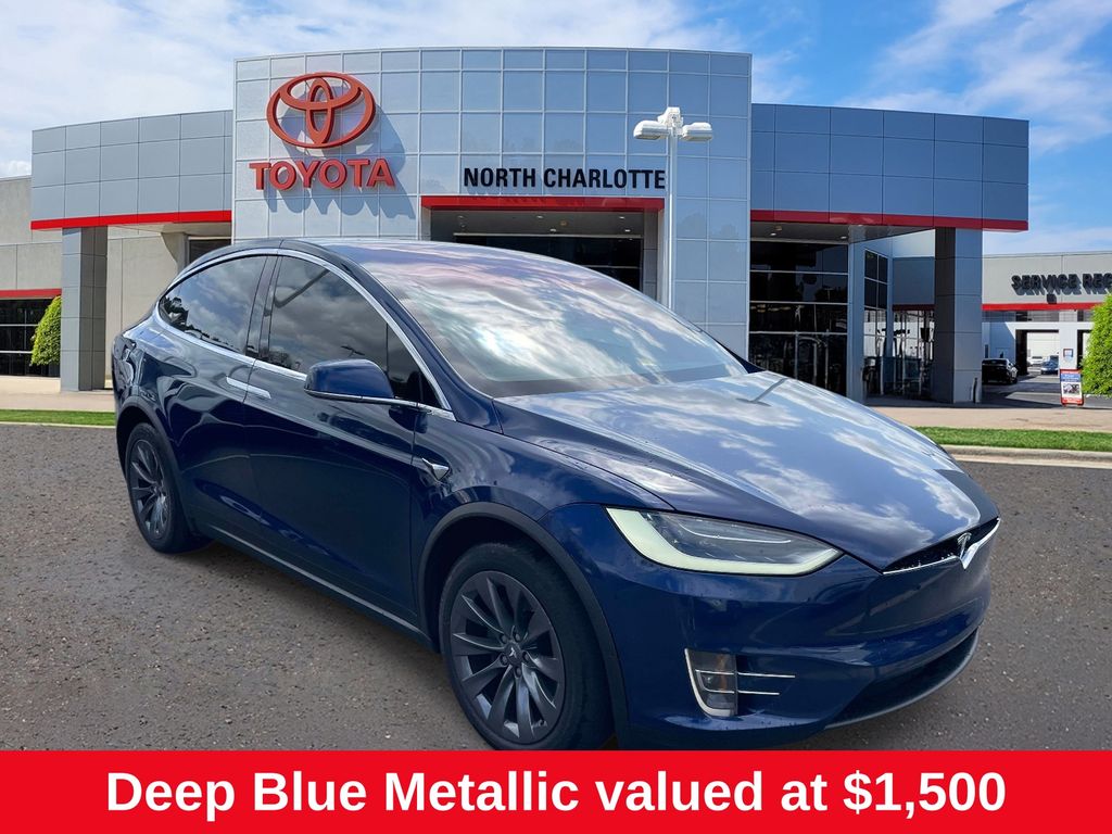 Deep Blue Metallic 2018 Tesla Model X 75D AWD SUV / Crossover All-Wheel Drive 1-Speed Automatic