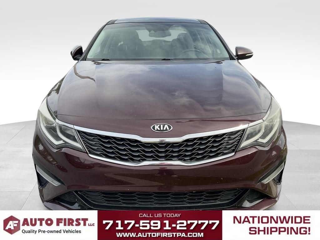Red (Sangria) 2019 Kia Optima Sedan Front-Wheel Drive 6-Speed Automatic