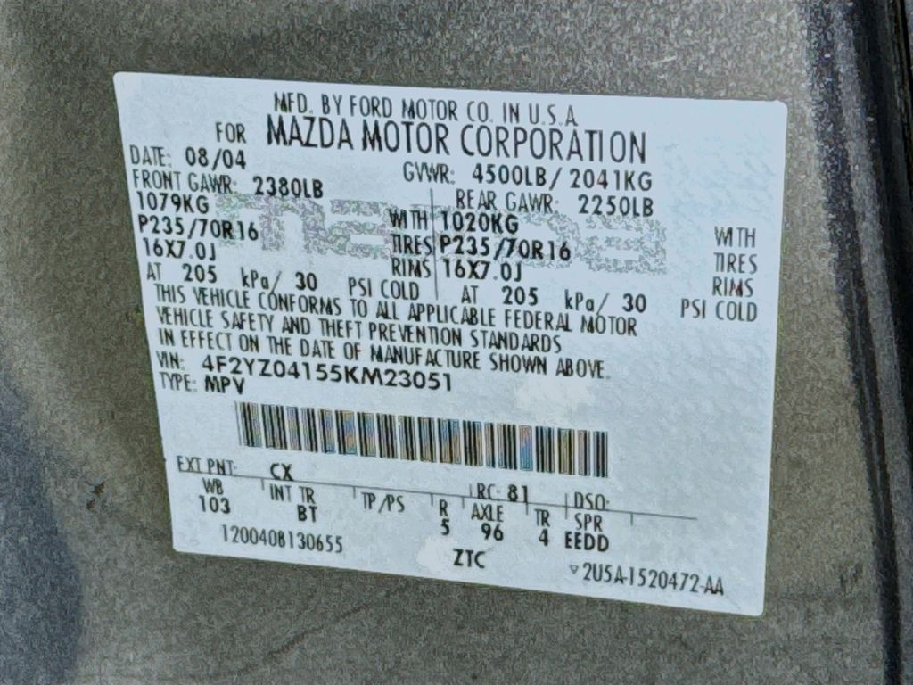 Used Car 2005 Mazda Tribute  S For Sale Under $10,000 In Austin, Texas