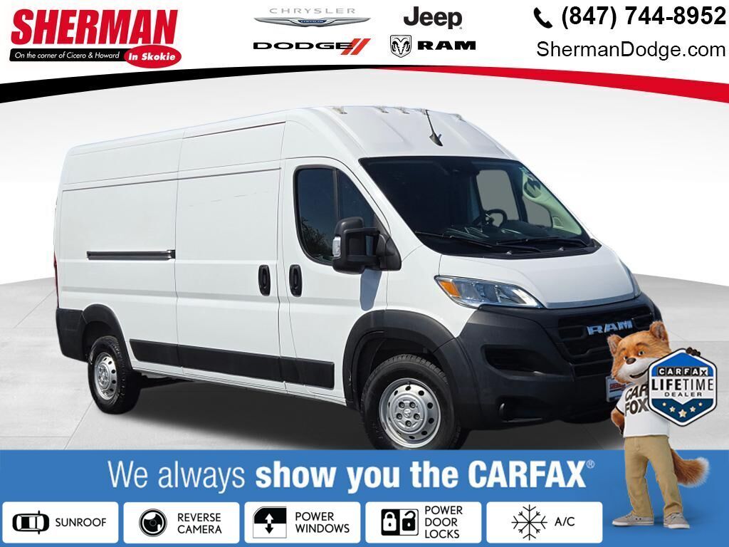 Bright White Clearcoat 2023 RAM ProMaster Van Front-Wheel Drive 9-Speed Automatic