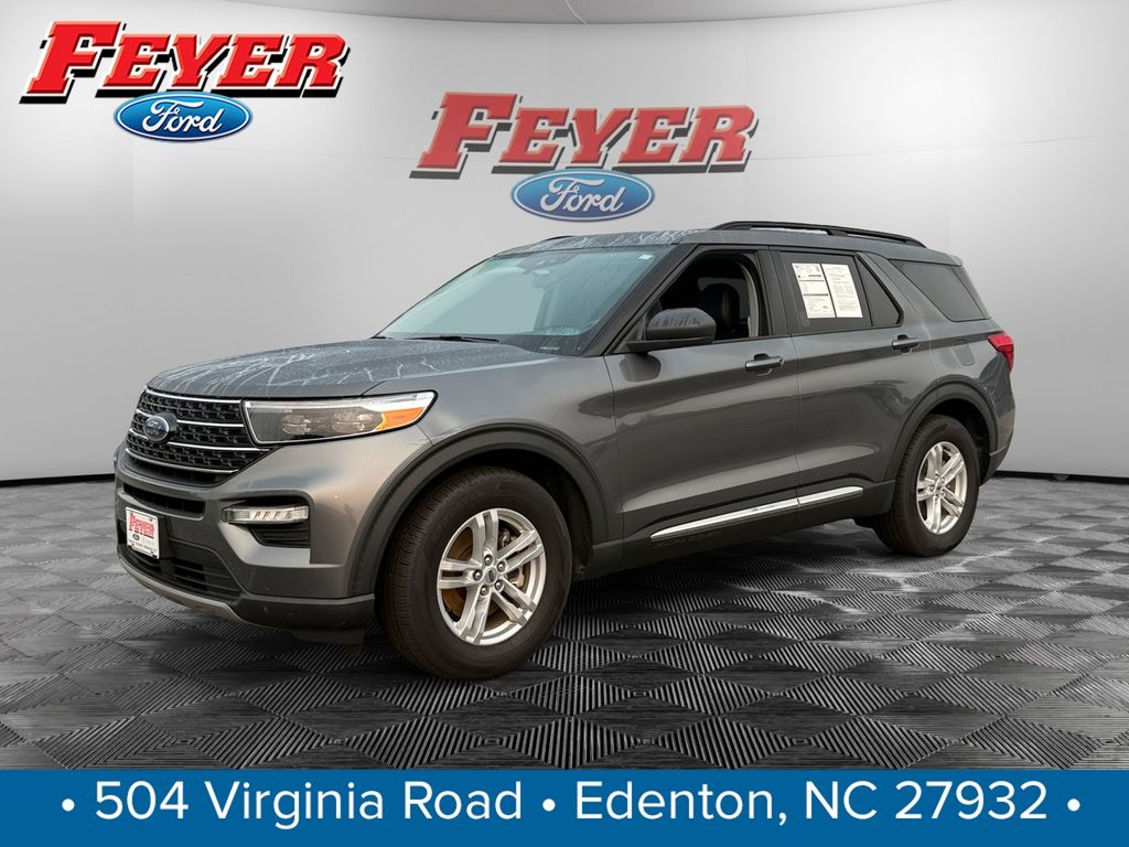 Gray Metallic 2021 Ford Explorer SUV / Crossover Rear-Wheel Drive Automatic