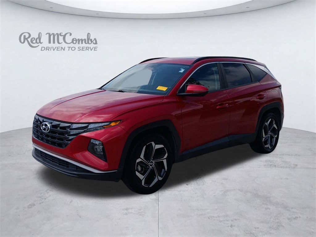 Calypso Red 2022 Hyundai Tucson SUV / Crossover Front-Wheel Drive 8-Speed Automatic