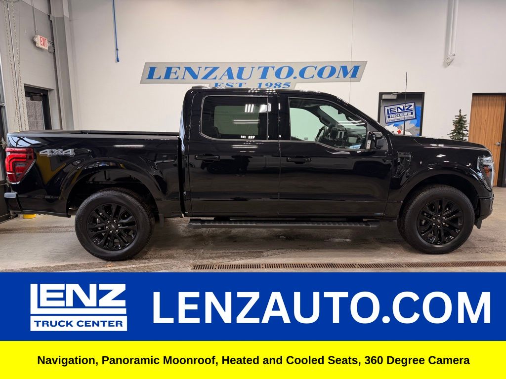 Agate Black Metallic 2025 Ford F-150 Pickup Truck Four-Wheel Drive Automatic