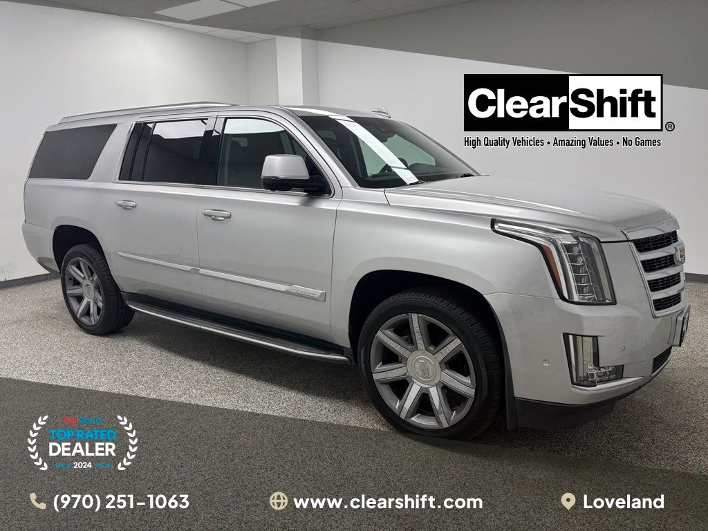 Radiant Silver Metallic 2017 Cadillac Escalade ESV Luxury 4WD SUV / Crossover Four-Wheel Drive 8-Speed Automatic