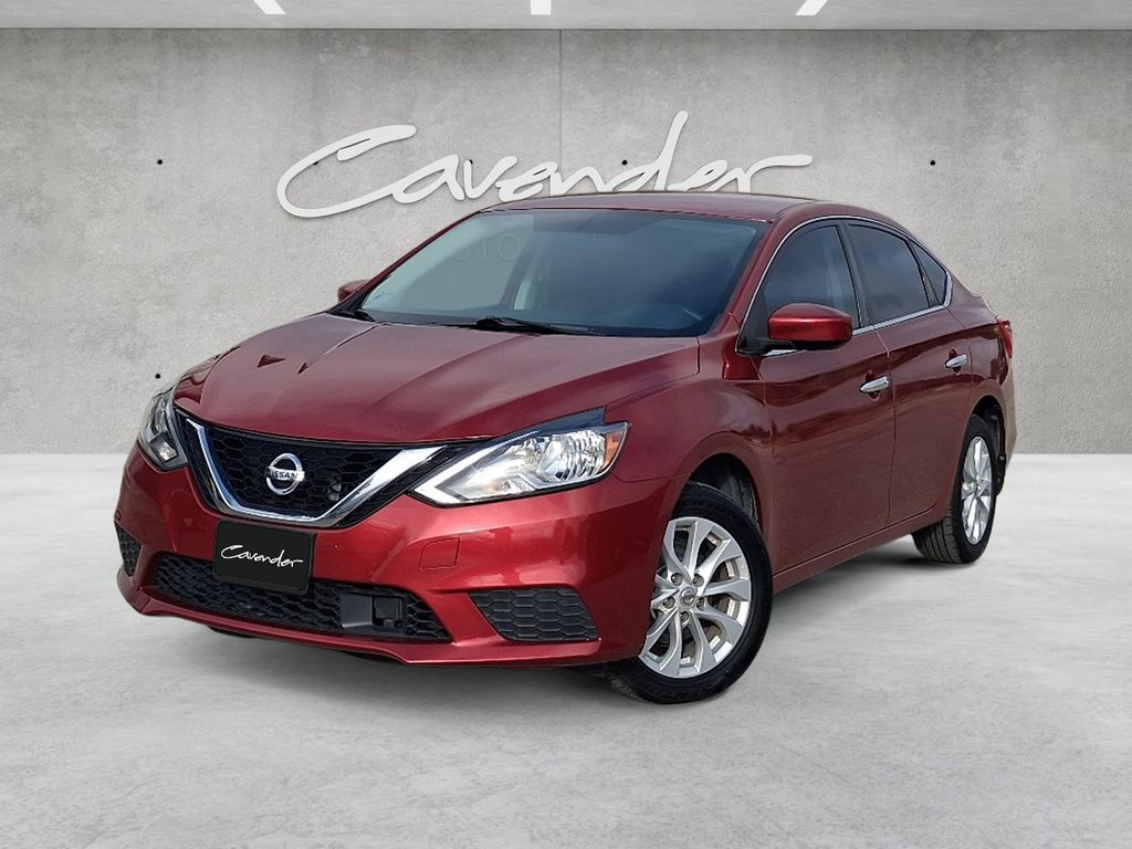 Red (Scarlet Ember) 2018 Nissan Sentra Sedan Front-Wheel Drive Continuously Variable Transmission