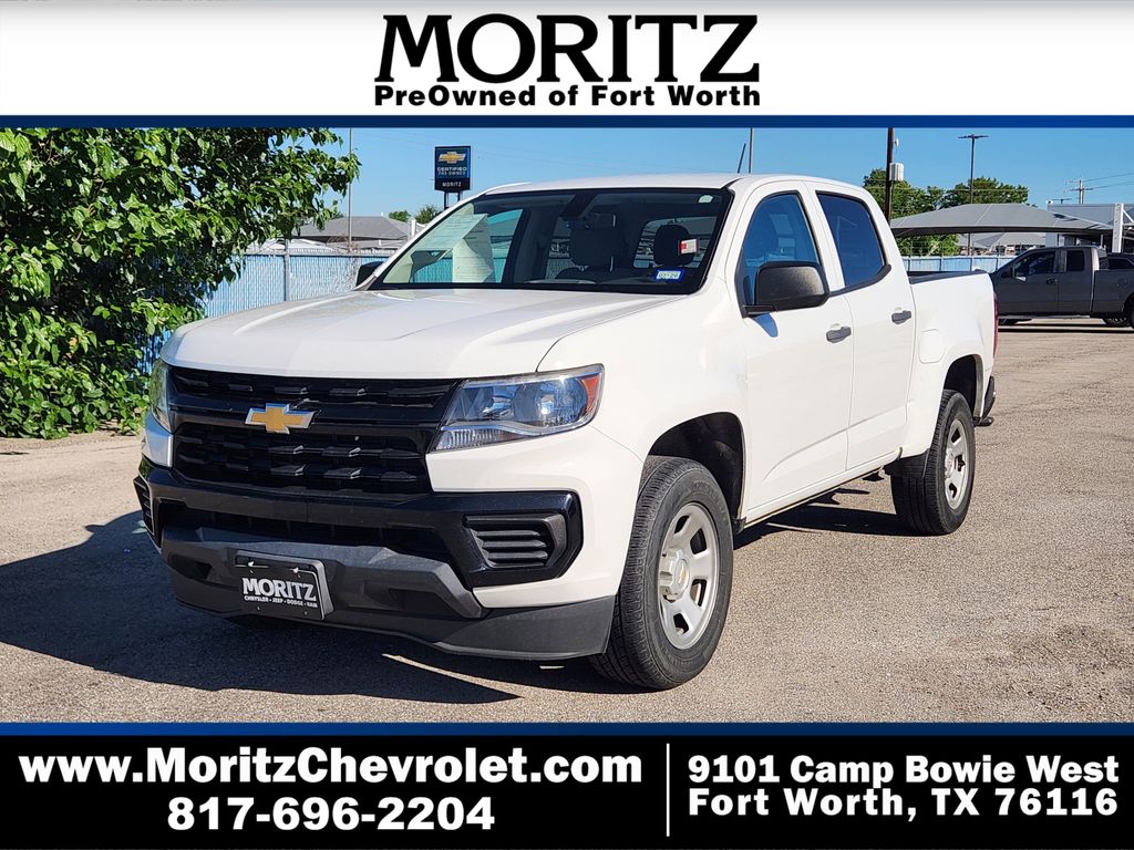 Summit White 2022 Chevrolet Colorado Work Truck Crew Cab RWD Pickup Truck 4X2 6-Speed Automatic
