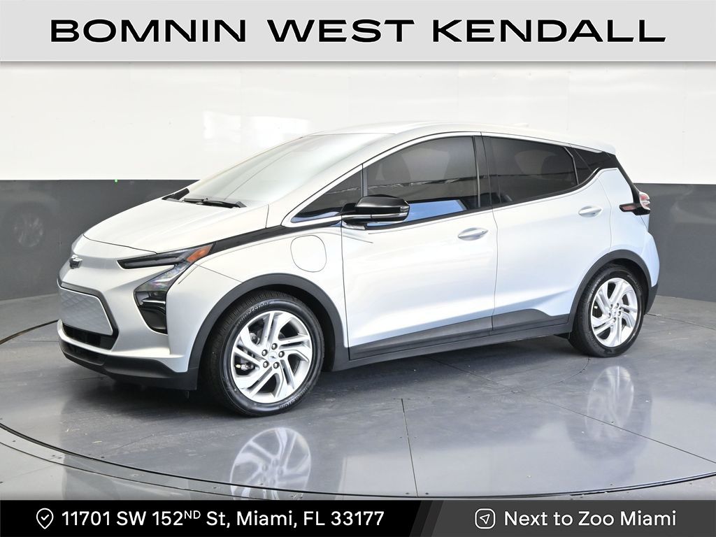 Silver 2023 Chevrolet Bolt EV Hatchback Front-Wheel Drive 1-Speed Automatic