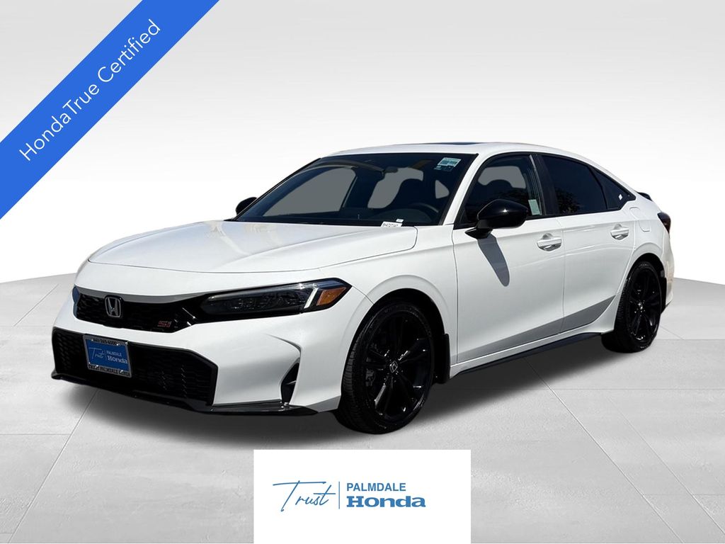 Platinum White Pearl 2025 Honda Civic Sedan  6-Speed Manual