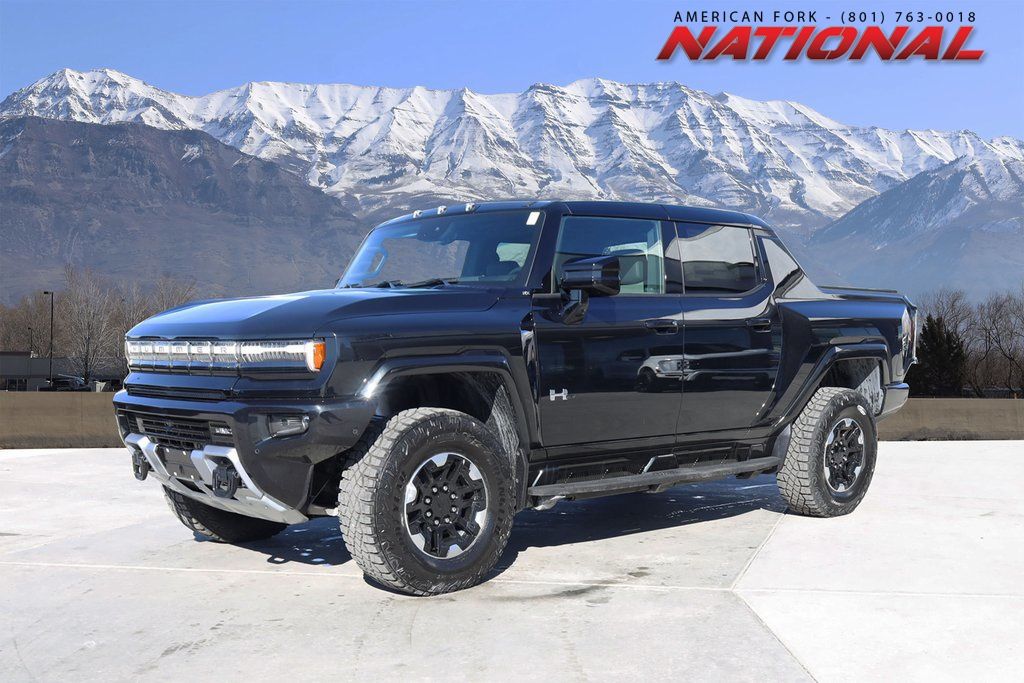 Black 2025 GMC Hummer EV Pickup Pickup Truck All-Wheel Drive 1-Speed Automatic