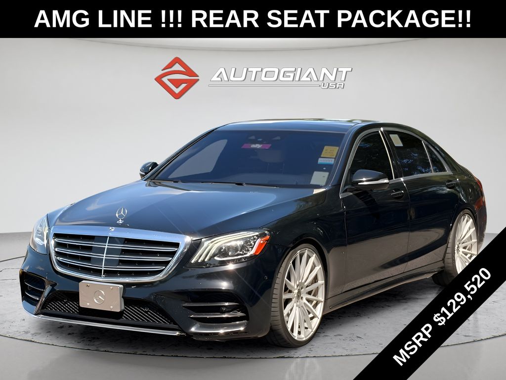 Black 2019 Mercedes-Benz S-Class Sedan Rear-Wheel Drive 9-Speed Automatic