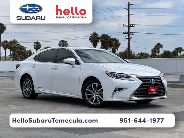 White Pearl 2018 Lexus ES Hybrid Sedan Front-Wheel Drive Continuously Variable Transmission