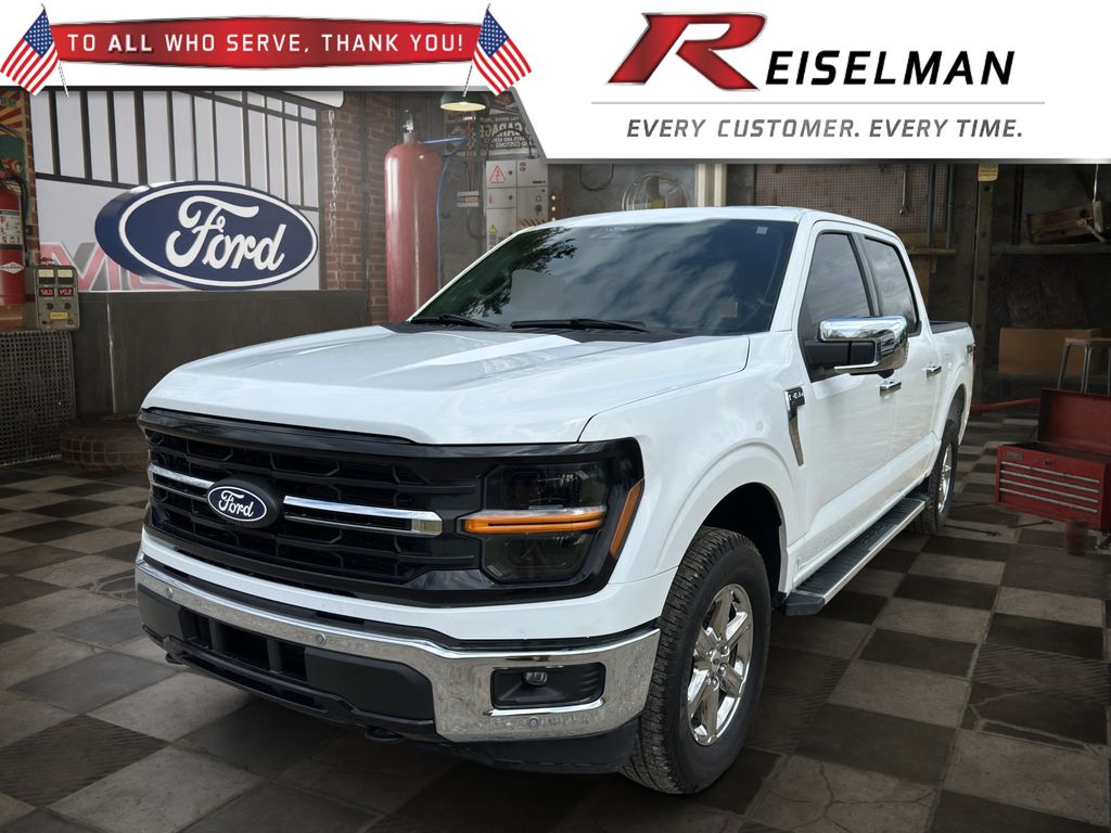 Oxford White 2025 Ford F-150 XLT SuperCrew 4WD Pickup Truck Four-Wheel Drive Automatic