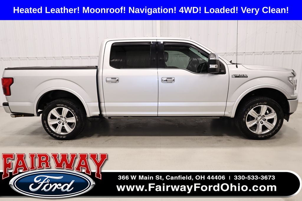 Ingot Silver Metallic 2018 Ford F-150 Platinum SuperCrew 4WD Pickup Truck Four-Wheel Drive Automatic