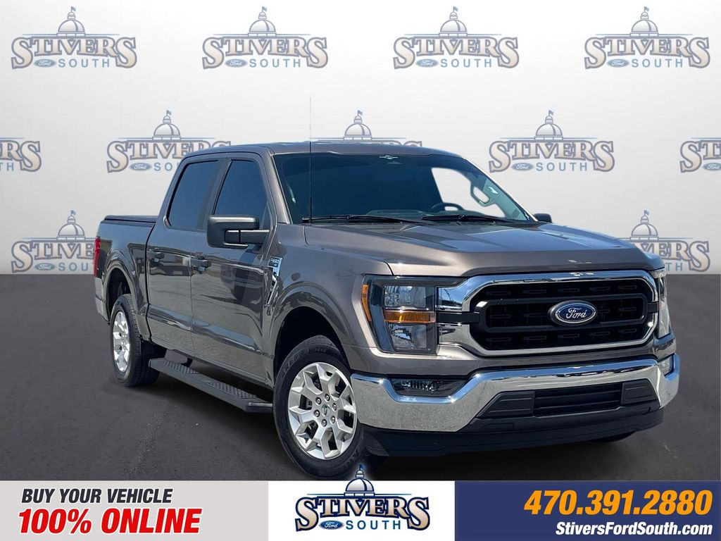 Stone Gray Metallic 2023 Ford F-150 XLT SuperCrew RWD Pickup Truck 4X2 Automatic
