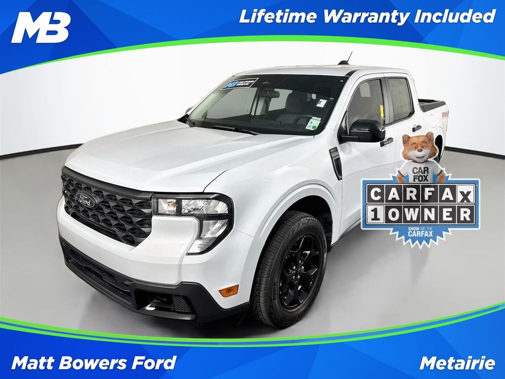 White Metallic 2025 Ford Maverick Pickup Truck All-Wheel Drive 8-Speed Automatic