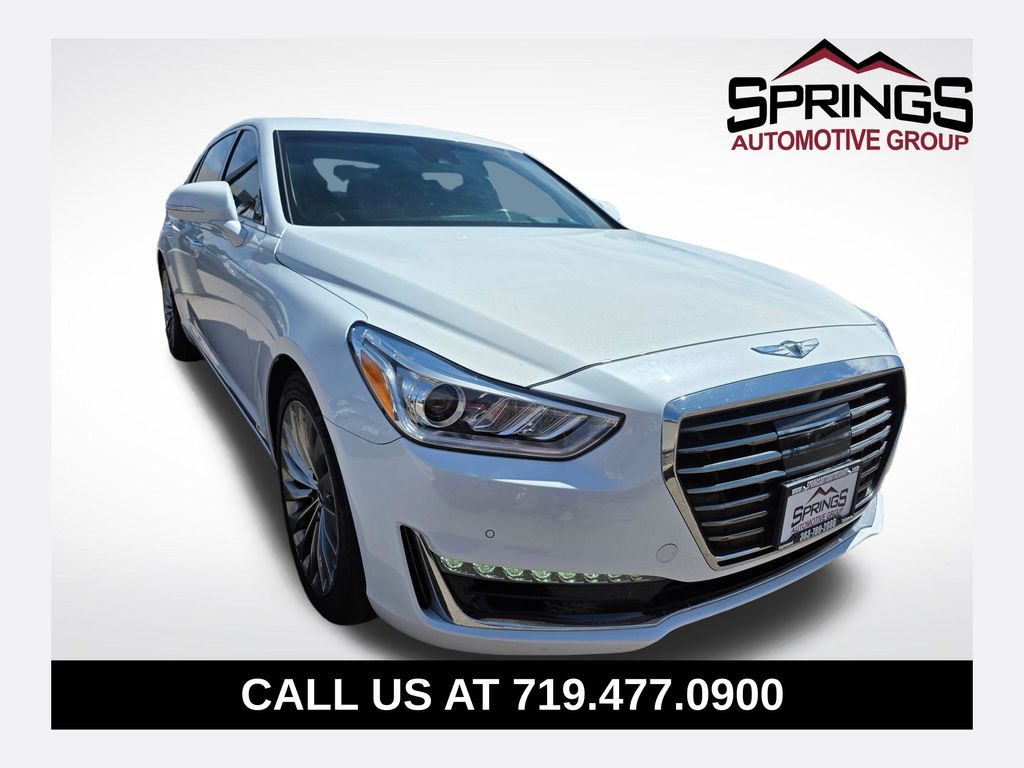 Casablanca White 2017 Genesis G90 Premium Sedan Rear-Wheel Drive 8-Speed Automatic