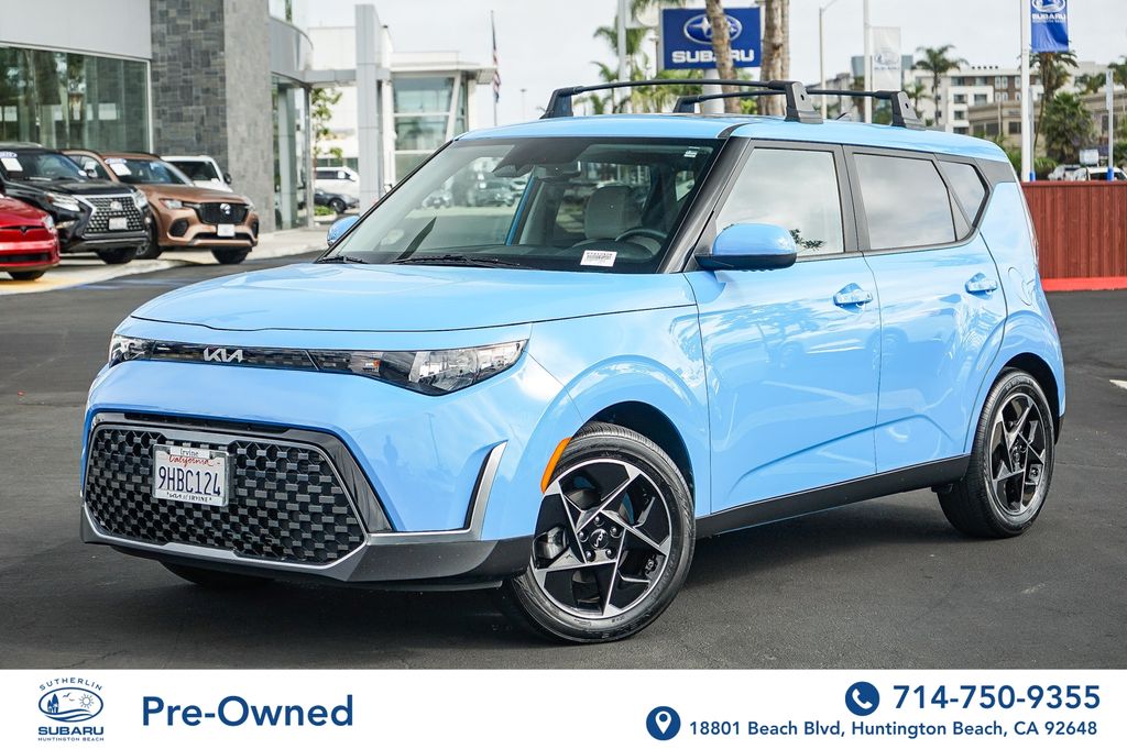 Surf Blue 2023 Kia Soul EX FWD SUV / Crossover Front-Wheel Drive Continuously Variable Transmission