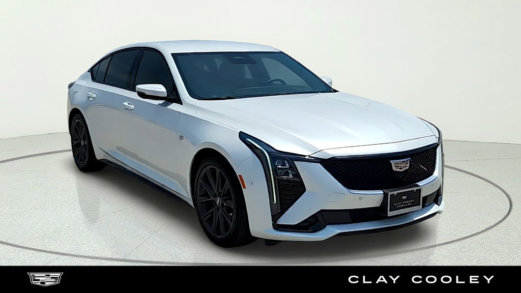 Crystal White Tricoat 2025 Cadillac CT5 Sedan Rear-Wheel Drive Automatic
