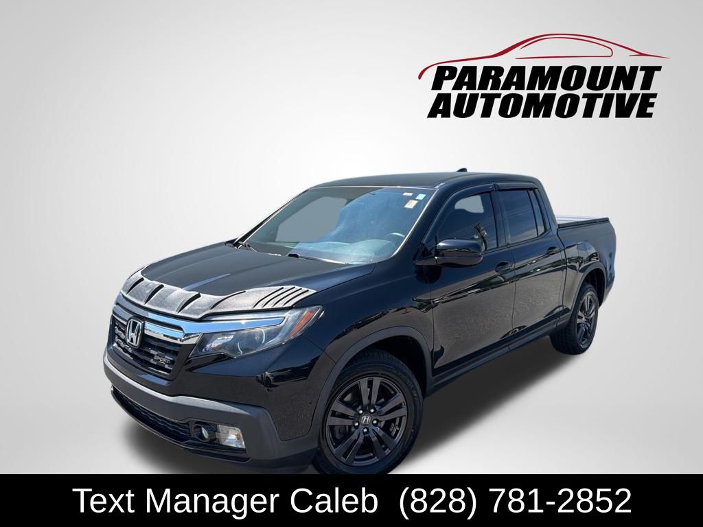Crystal Black Pearl 2019 Honda Ridgeline Pickup Truck All-Wheel Drive 6-Speed Automatic