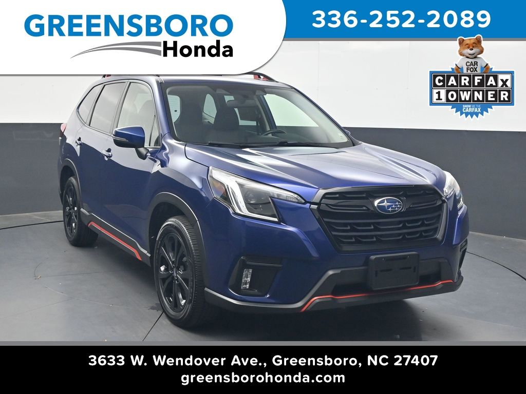 Sapphire Blue Pearl 2023 Subaru Forester SUV / Crossover All-Wheel Drive Continuously Variable Transmission