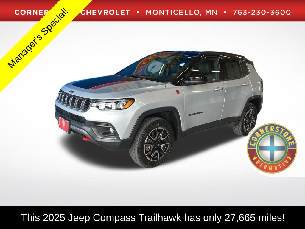 Silver Zynith Metallic Clearcoat 2025 Jeep Compass SUV / Crossover Four-Wheel Drive 8-Speed Automatic
