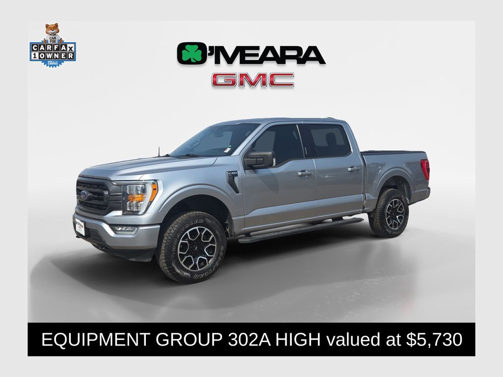 Silver Metallic 2021 Ford F-150 Pickup Truck Four-Wheel Drive Automatic